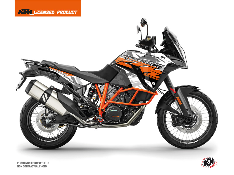 Kit Déco Moto Kombat KTM 1290 Super Adventure R Gris Orange