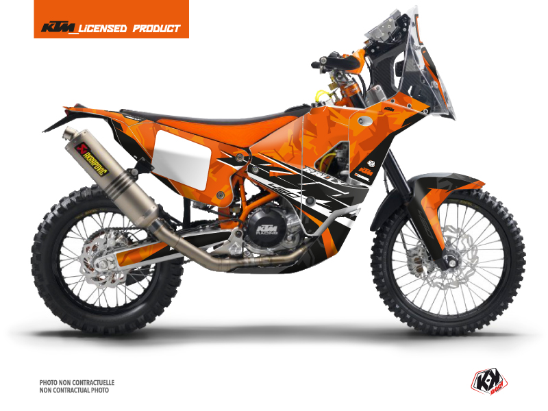 KTM 450 Rally Dirtbike Kombat Graphic Kit Orange