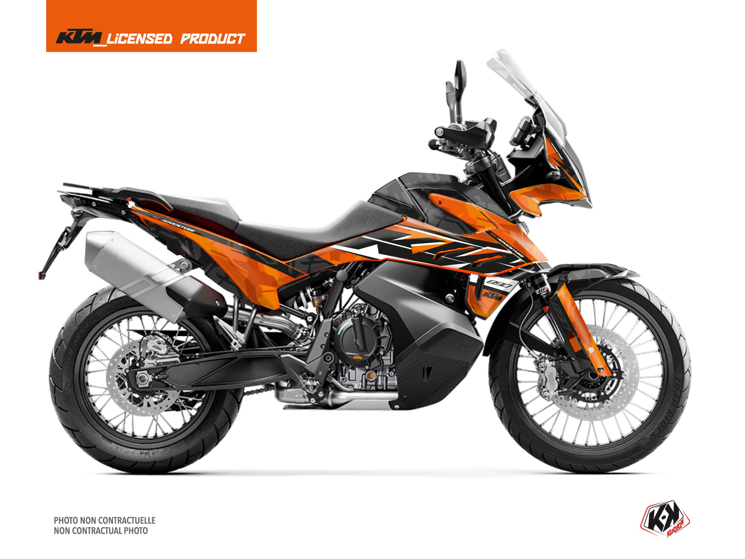 KTM 890 Adventure Street Bike Kombat Graphic Kit Orange