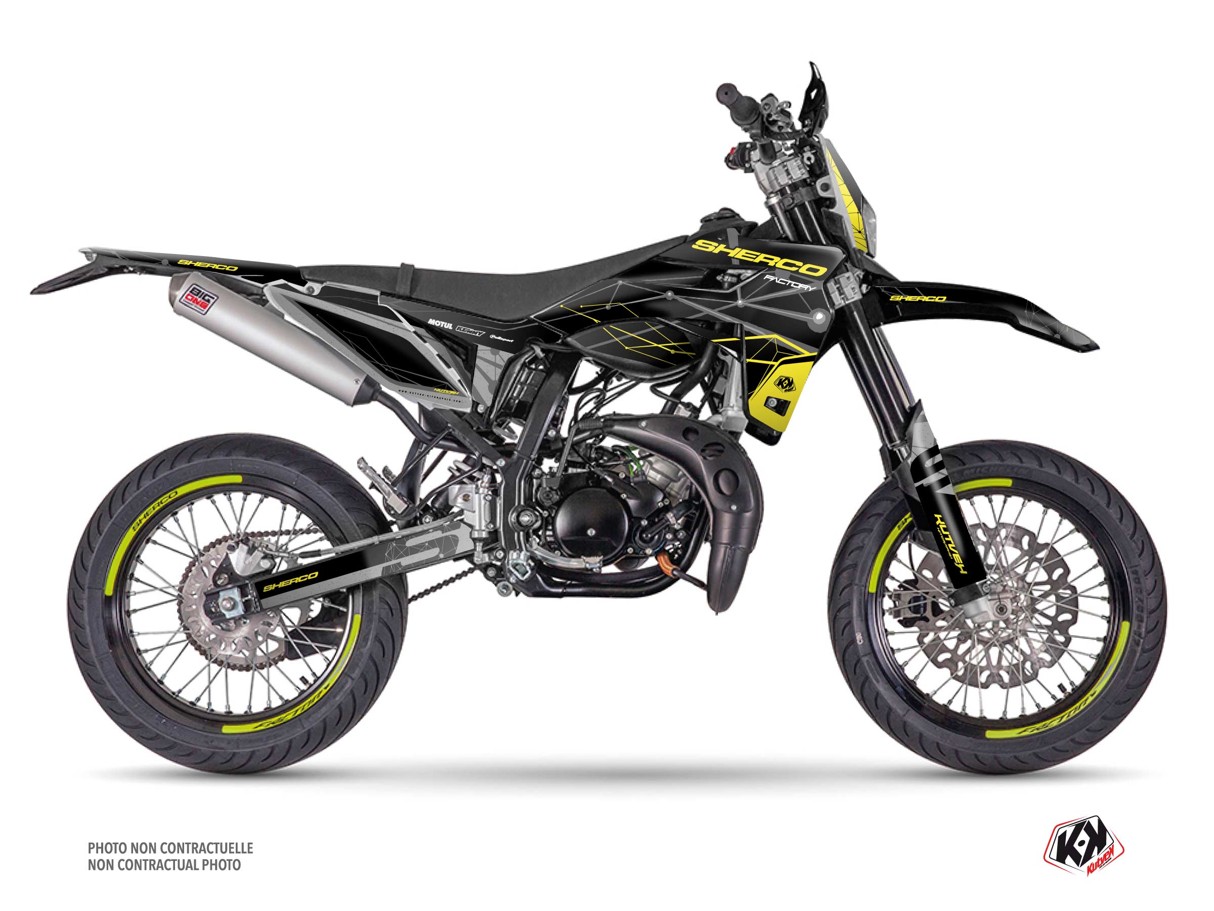 Kosmos Graphic Kit Sherco SM 50 Black
