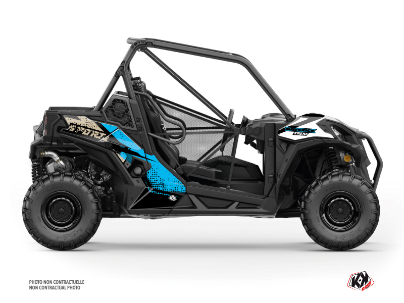 Can Am Maverick Sport UTV Kraft Graphic Kit White Blue