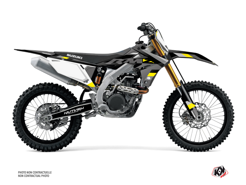 Suzuki 250 RMZ Dirt Bike Label Graphic Kit Grey