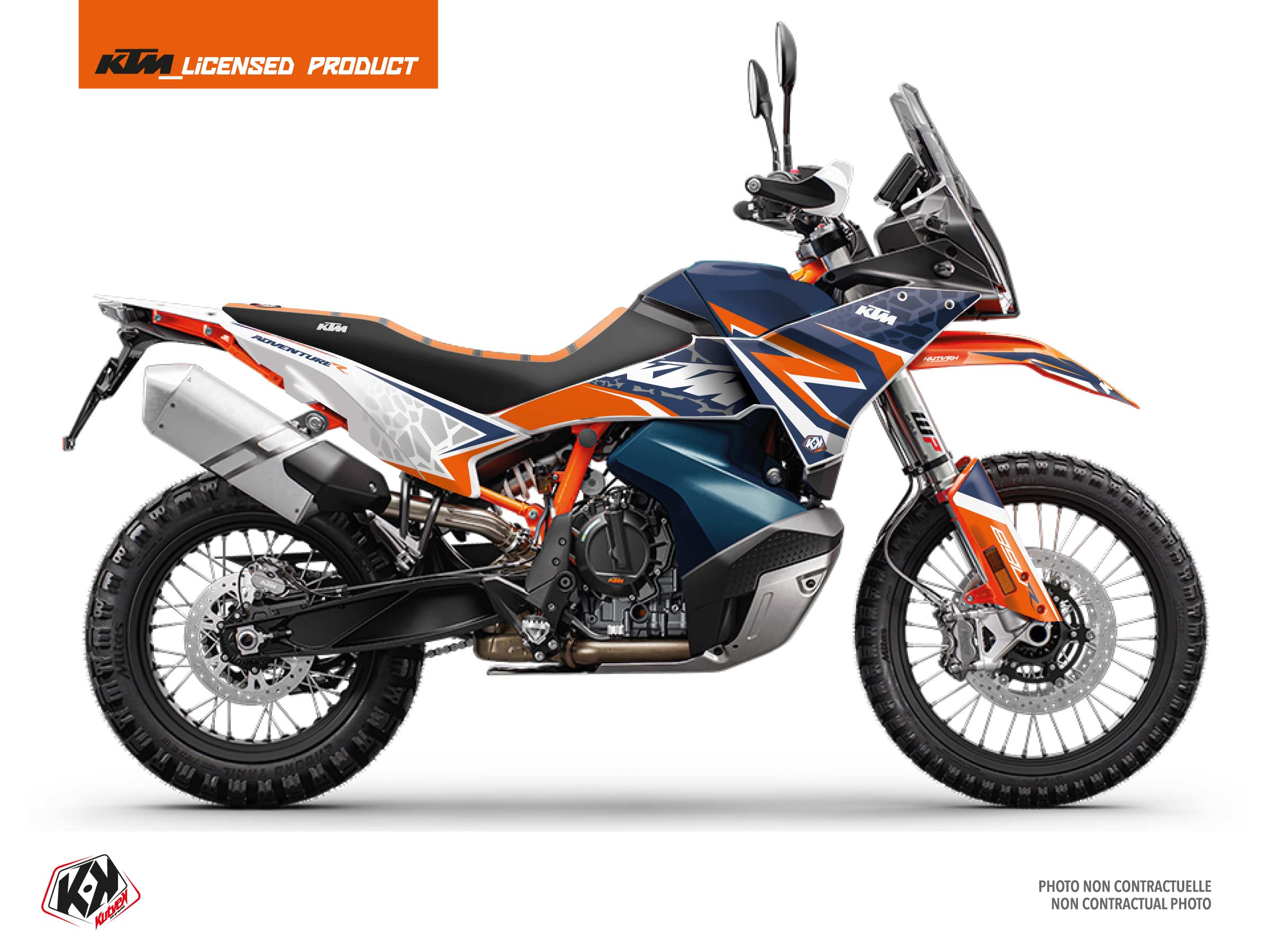 Ktm Adventure 890 R Street Bike Landslide Graphic Kit Blue