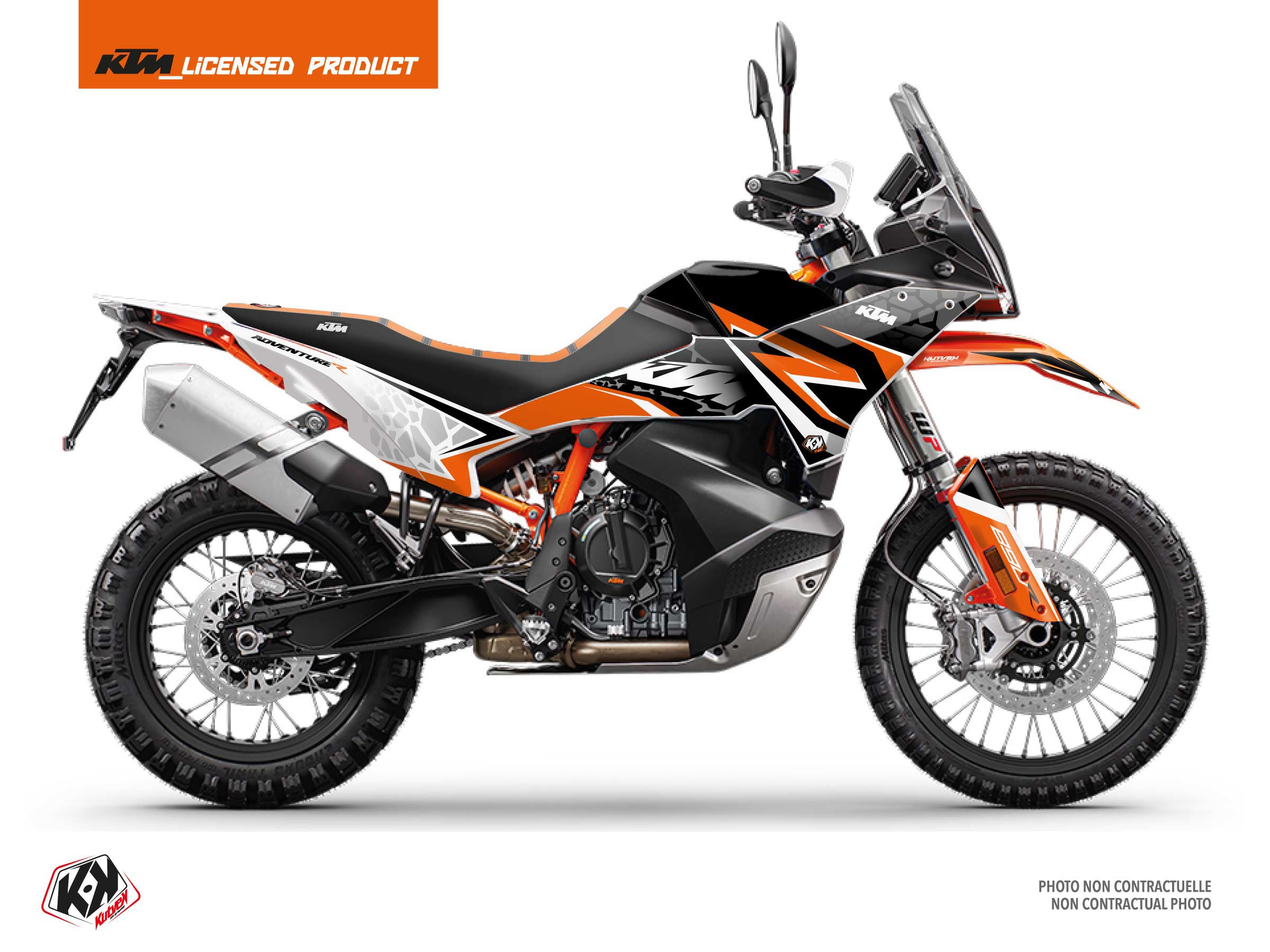 Ktm Adventure 890 R Street Bike Landslide Graphic Kit Black