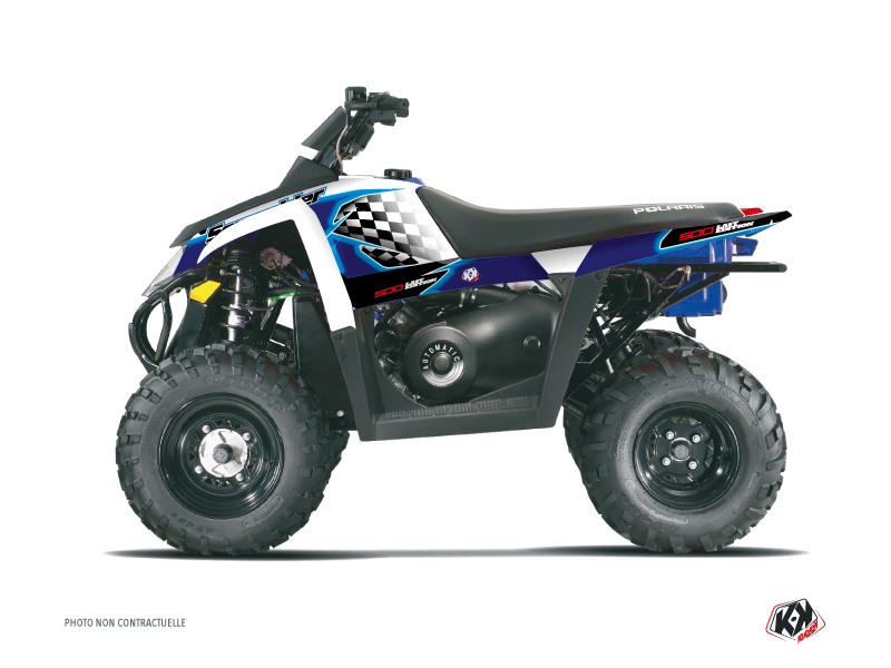 Polaris Scrambler 500 ATV Last Edition Graphic Kit Blue