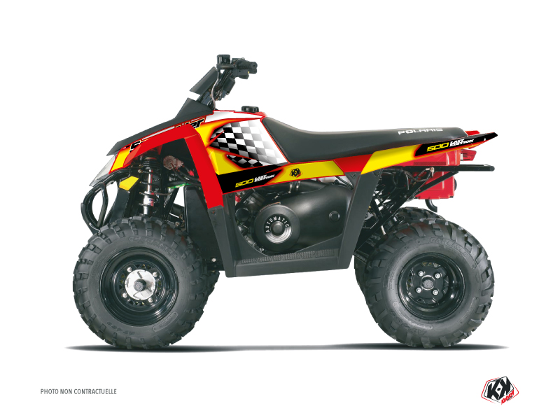 Polaris Scrambler 500 ATV Last Edition Graphic Kit Yellow