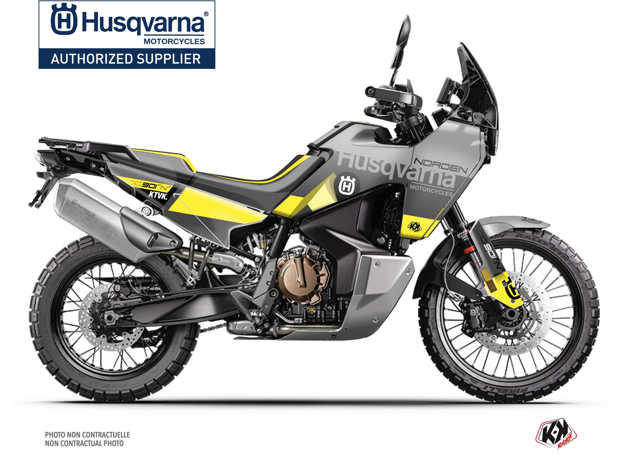 Kit Déco Moto Latitude Husqvarna Norden 901 Jaune