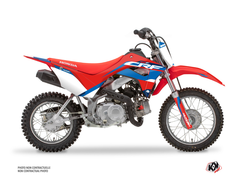 Honda 110F CRF Dirt Bike League Graphic Kit Red