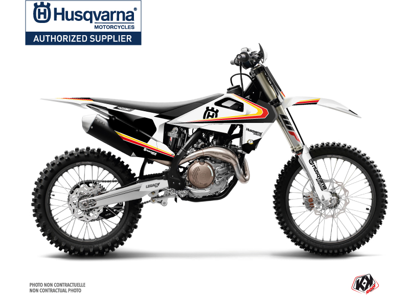 Kit Déco Moto Cross Legacy Husqvarna FC 250 Noir Jaune