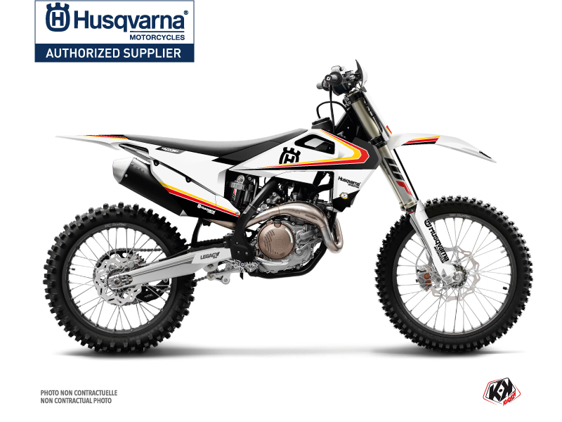 Husqvarna FC 350 Dirt Bike Legacy Graphic Kit Black Yellow