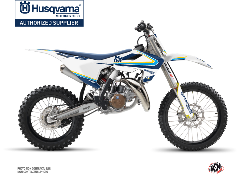 Husqvarna TC 85 Dirt Bike Legacy Graphic Kit Blue