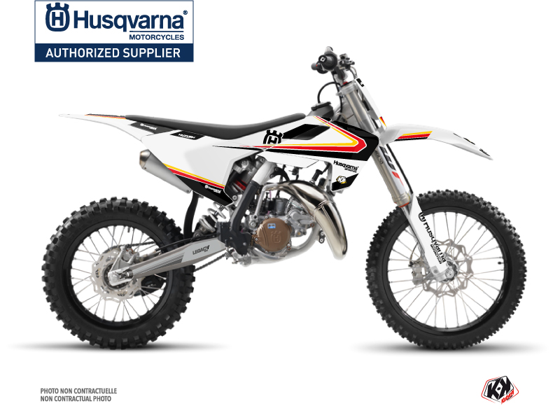 Kit Déco Moto Cross Legacy Husqvarna TC 85 Noir Jaune