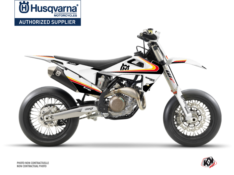 Kit Déco Moto Cross Legacy Husqvarna 450 FS Noir Jaune