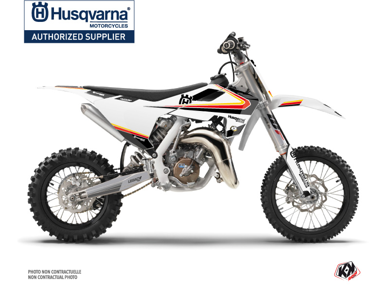 Kit Déco Moto Cross Legacy Husqvarna TC 65 Noir Jaune