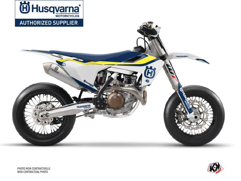 Husqvarna 450 FS Dirt Bike Legend Graphic Kit Blue