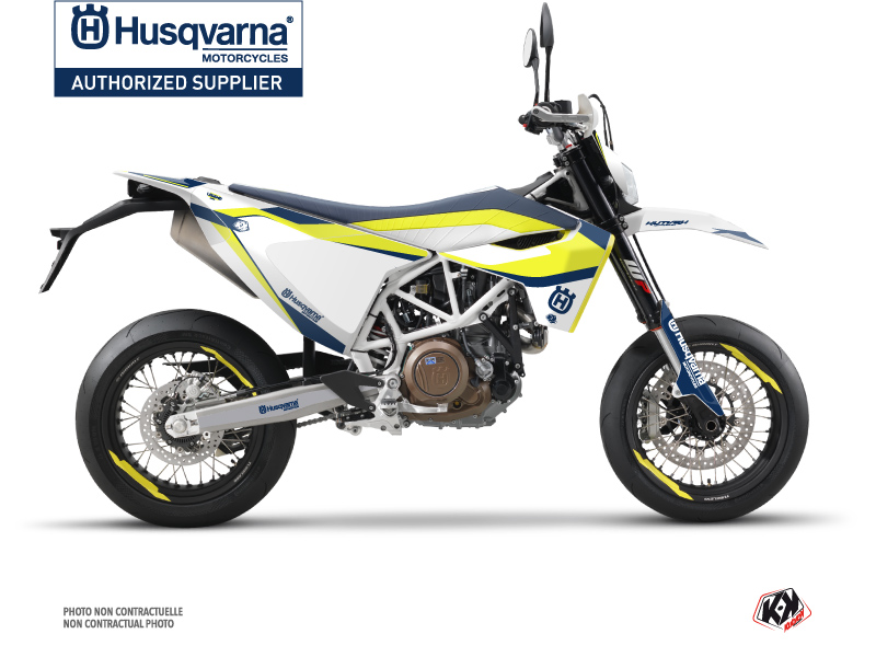 Husqvarna 701 Supermoto Dirt Bike Legend Graphic Kit Blue