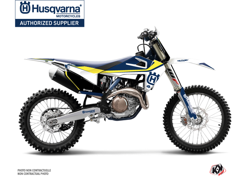 Kit Déco Moto Cross Legend Husqvarna FC 250 Bleu