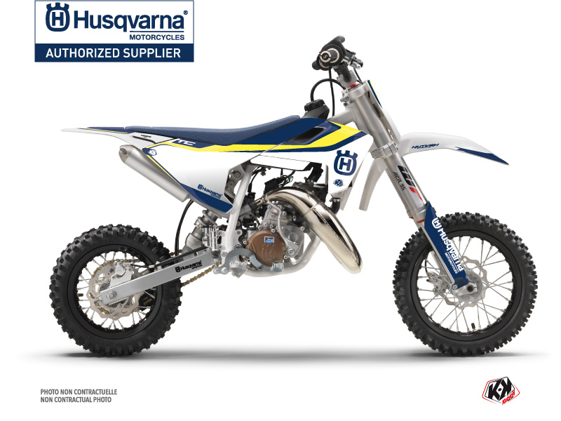 Kit Déco Moto Cross Legend Husqvarna TC 50 Bleu