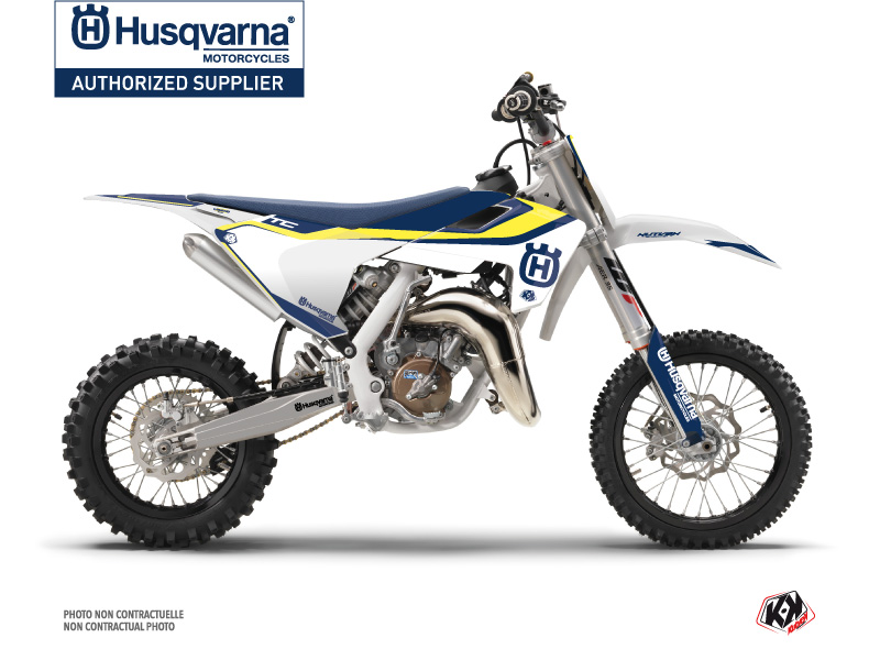 Husqvarna TC 65 Dirt Bike Legend Graphic Kit Blue