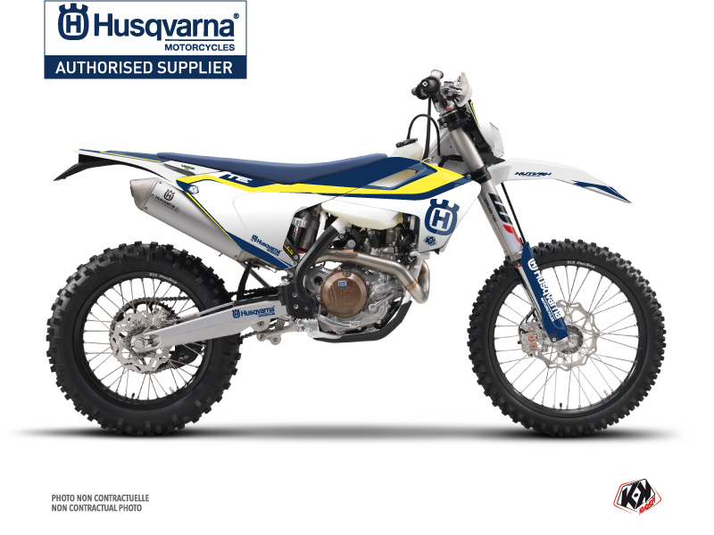 Husqvarna 125 TE Dirt Bike Legend Graphic Kit Blue