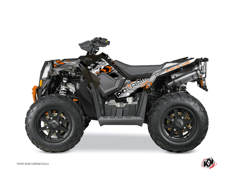 Polaris Scrambler 850-1000 XP ATV Lifter Graphic Kit Orange