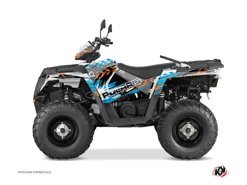 Kit Déco Quad Lifter Polaris 570 Sportsman Forest Orange Bleu