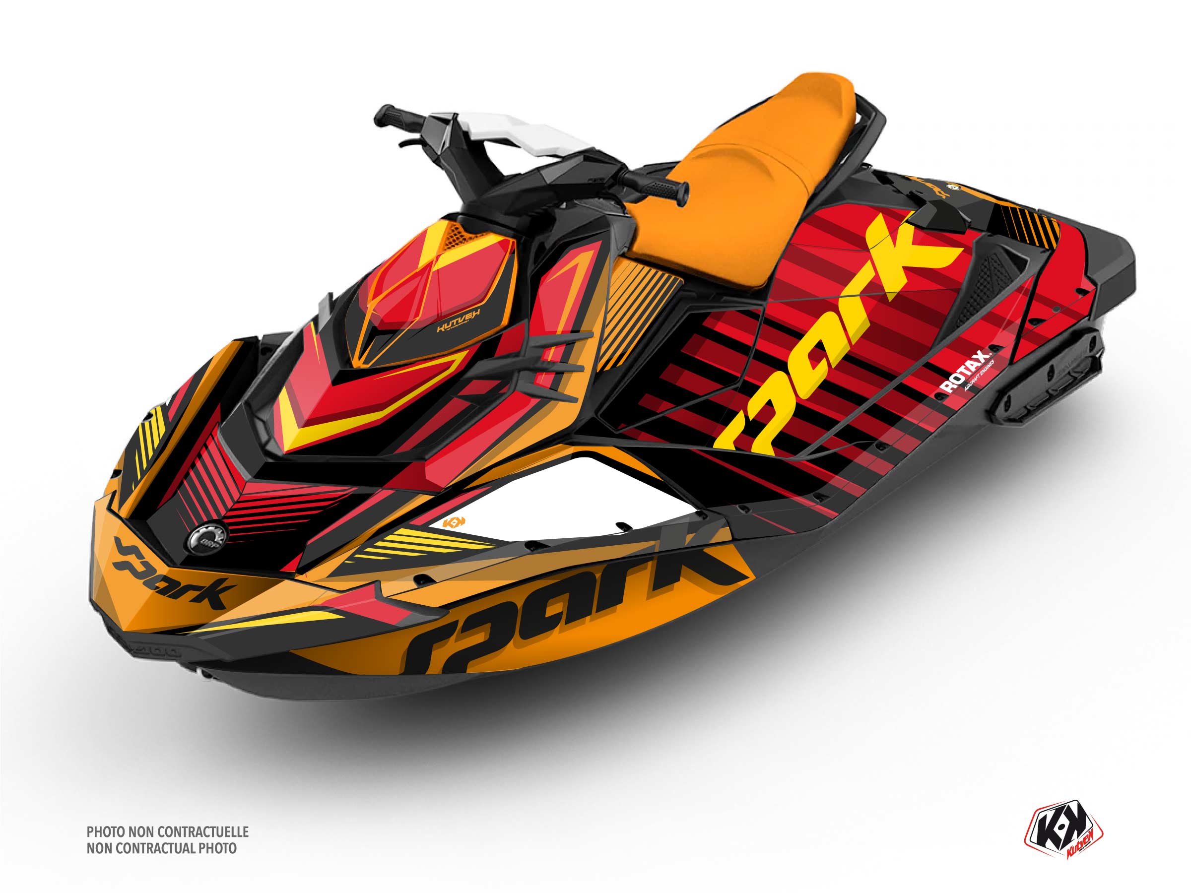 Seadoo Spark Jet-Ski Lineup Graphic Kit Red Full