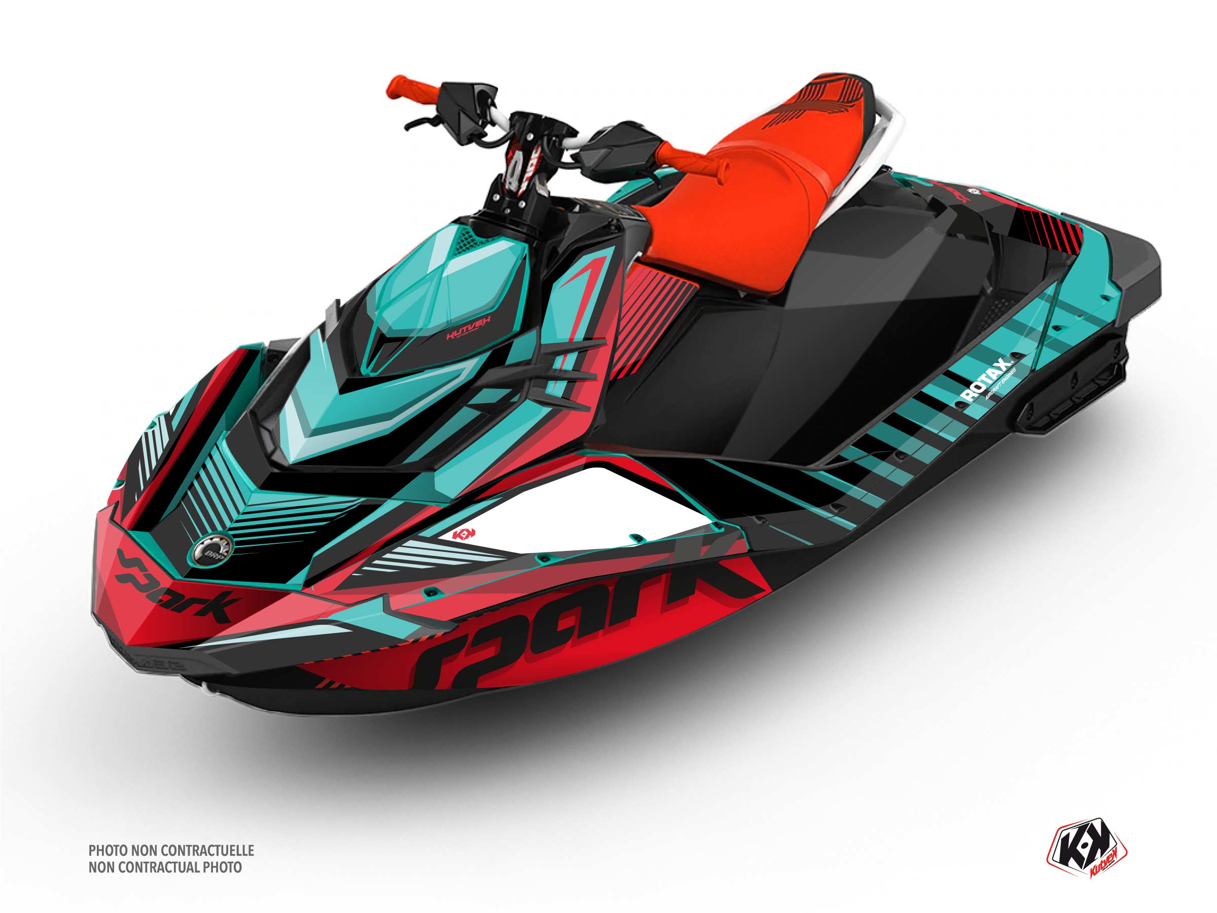 Seadoo Spark Jet-Ski Lineup Graphic Kit Turquoise