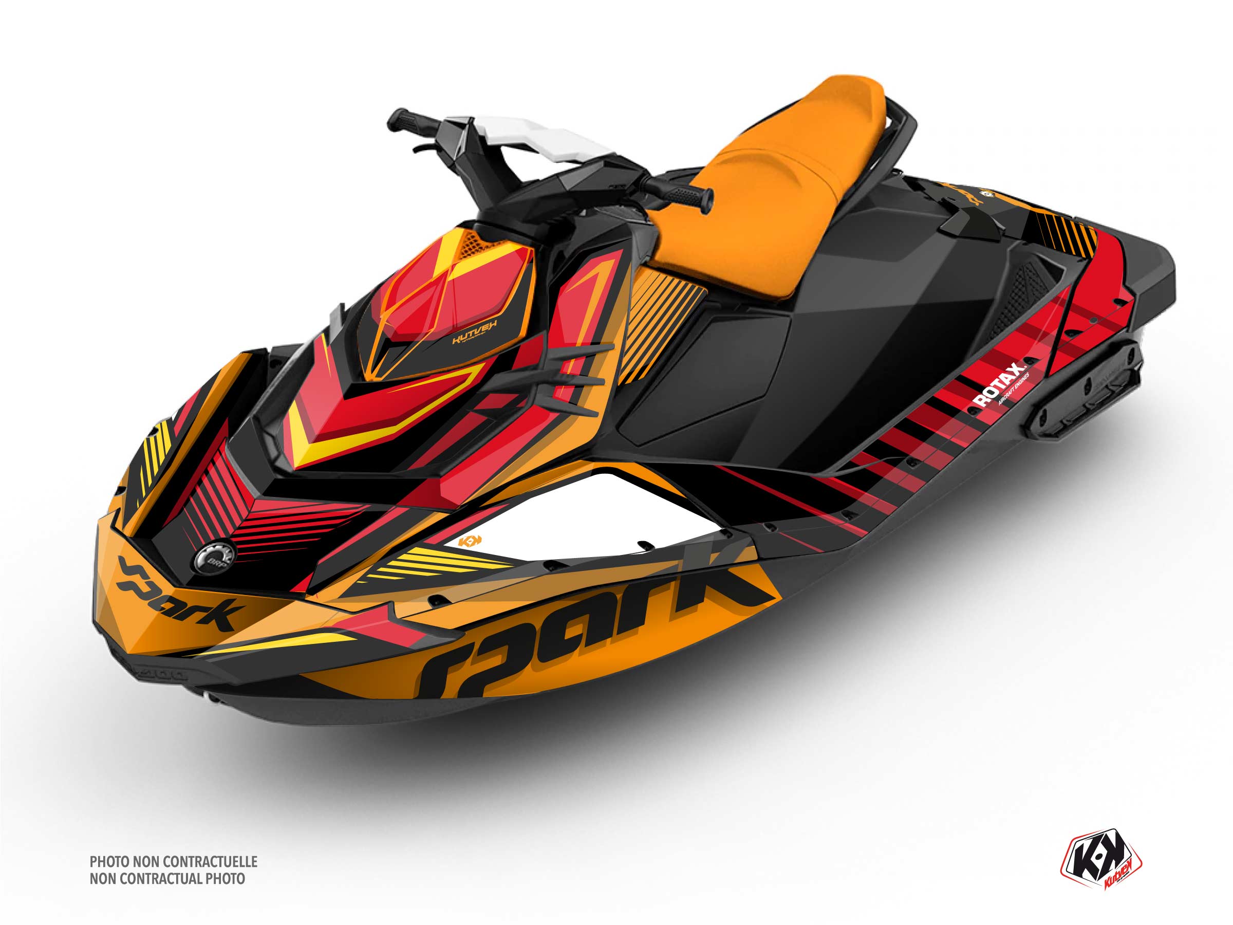 Seadoo Spark Jet-Ski Lineup Graphic Kit Red