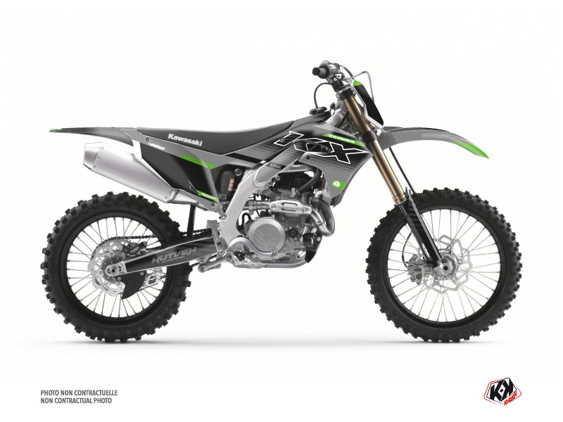 Kit Déco Moto Cross Live Kawasaki 450 KXF Gris