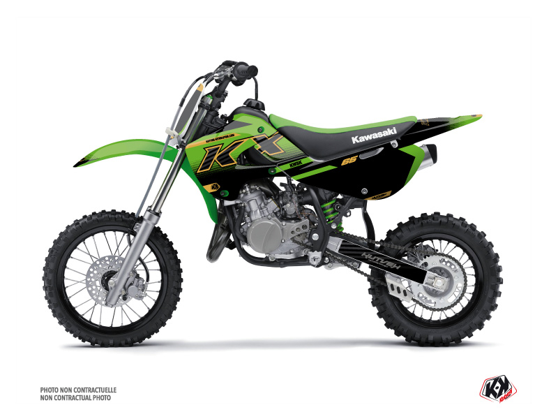 Kawasaki 65 KX Dirt Bike Live Graphic Kit Gold