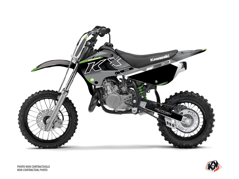 Kit Déco Moto Cross Live Kawasaki 65 KX Gris