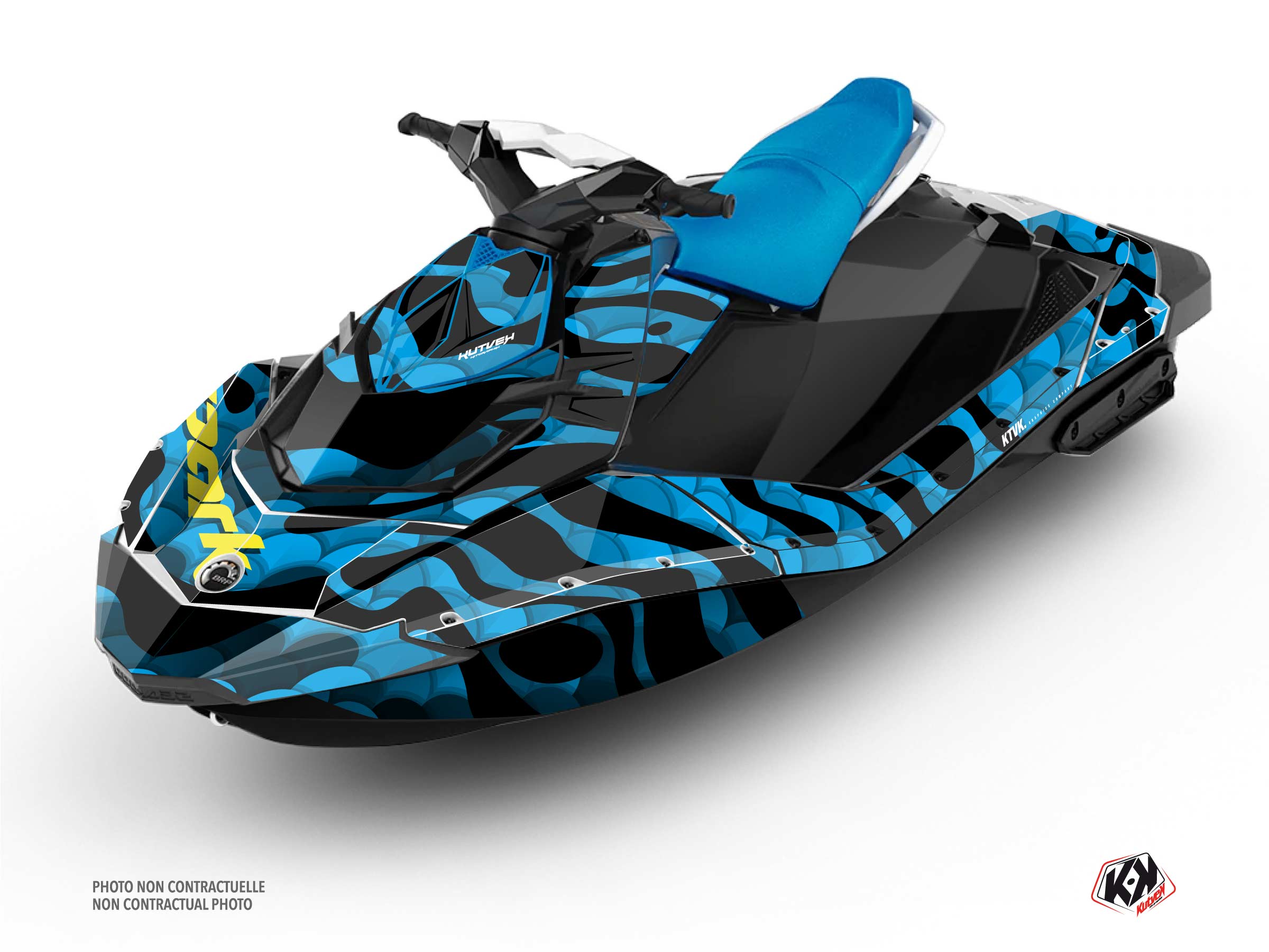 Kit Déco Jet-Ski Makro Seadoo Spark Bleu