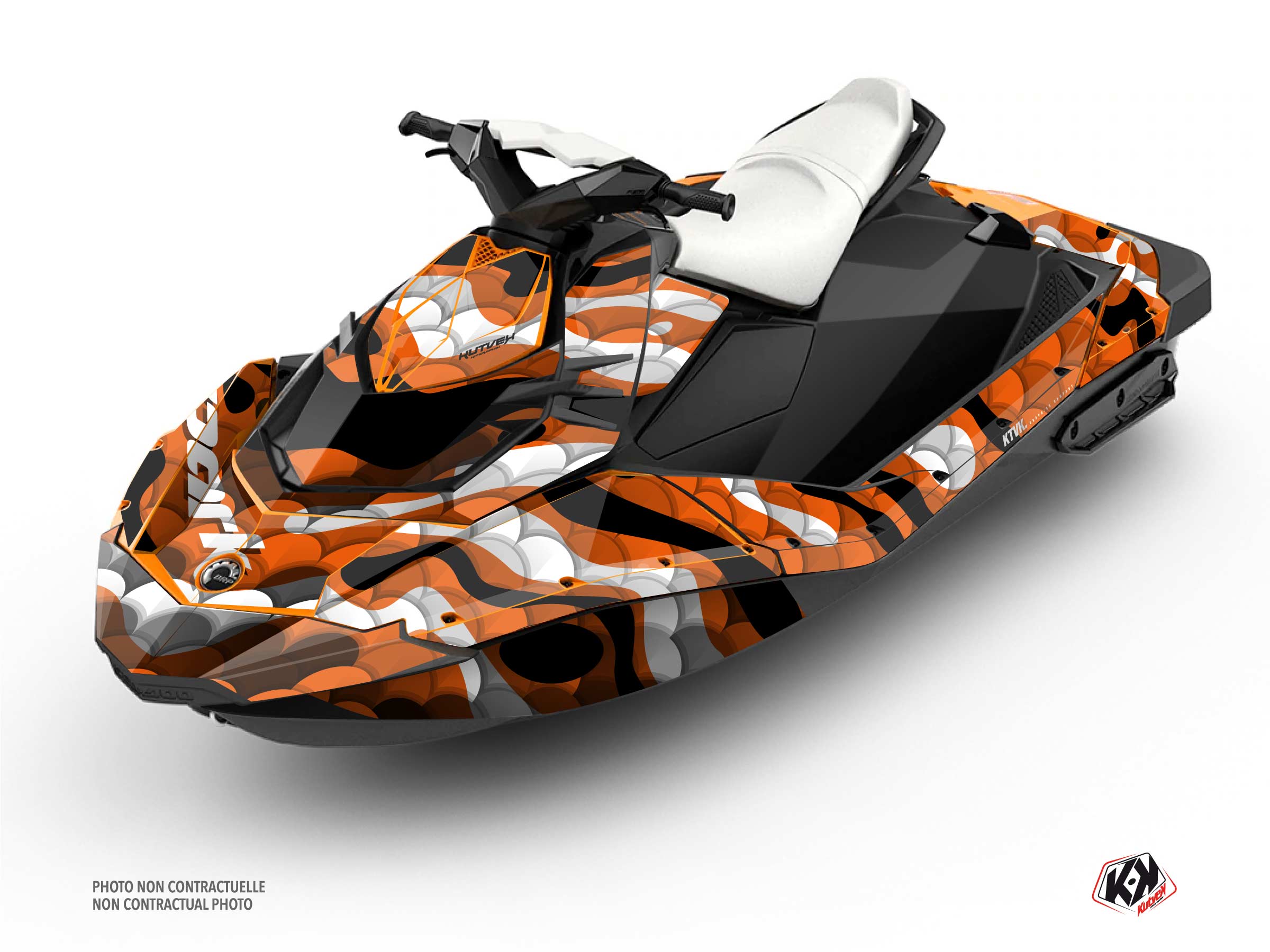 Seadoo Spark Jet-Ski Makro Graphic Kit Orange