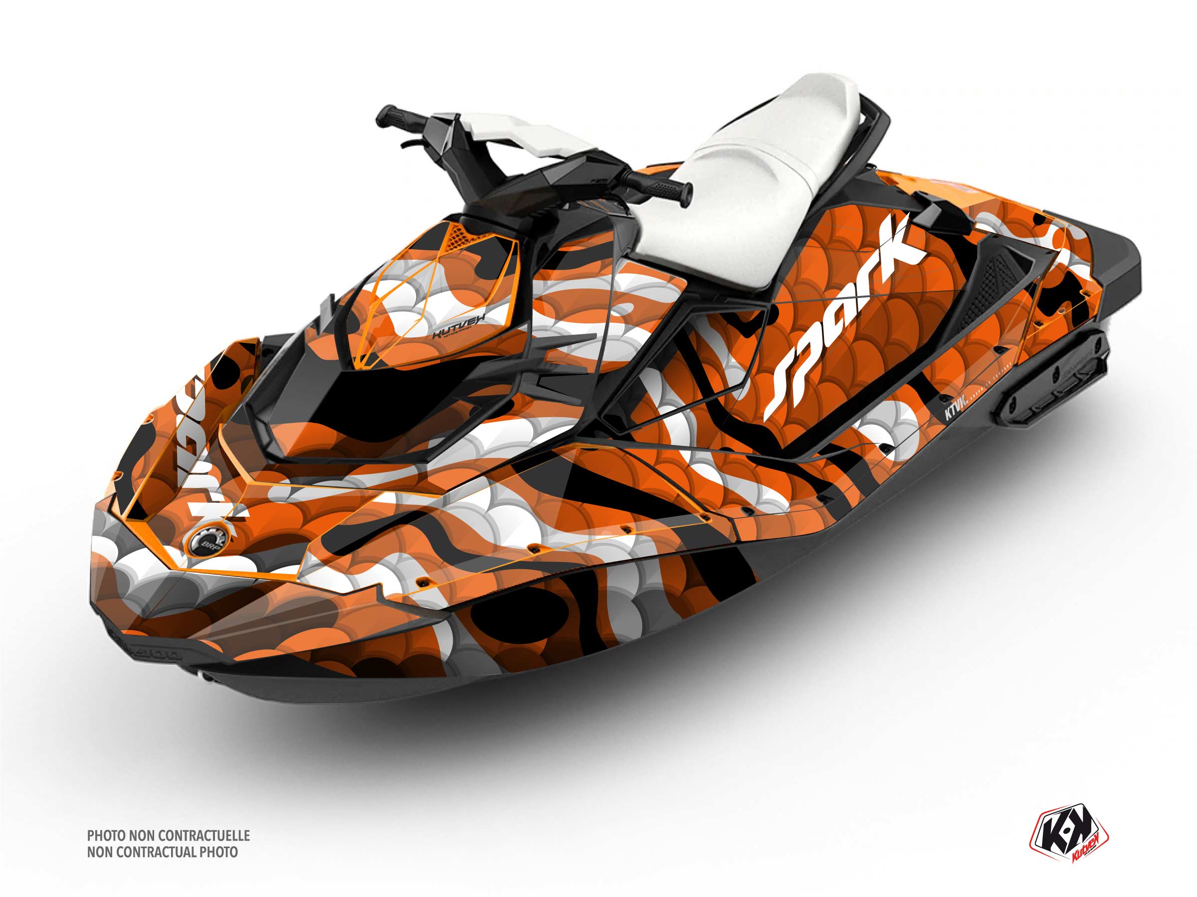 Kit Déco Jet-Ski Makro Seadoo Spark Orange Full