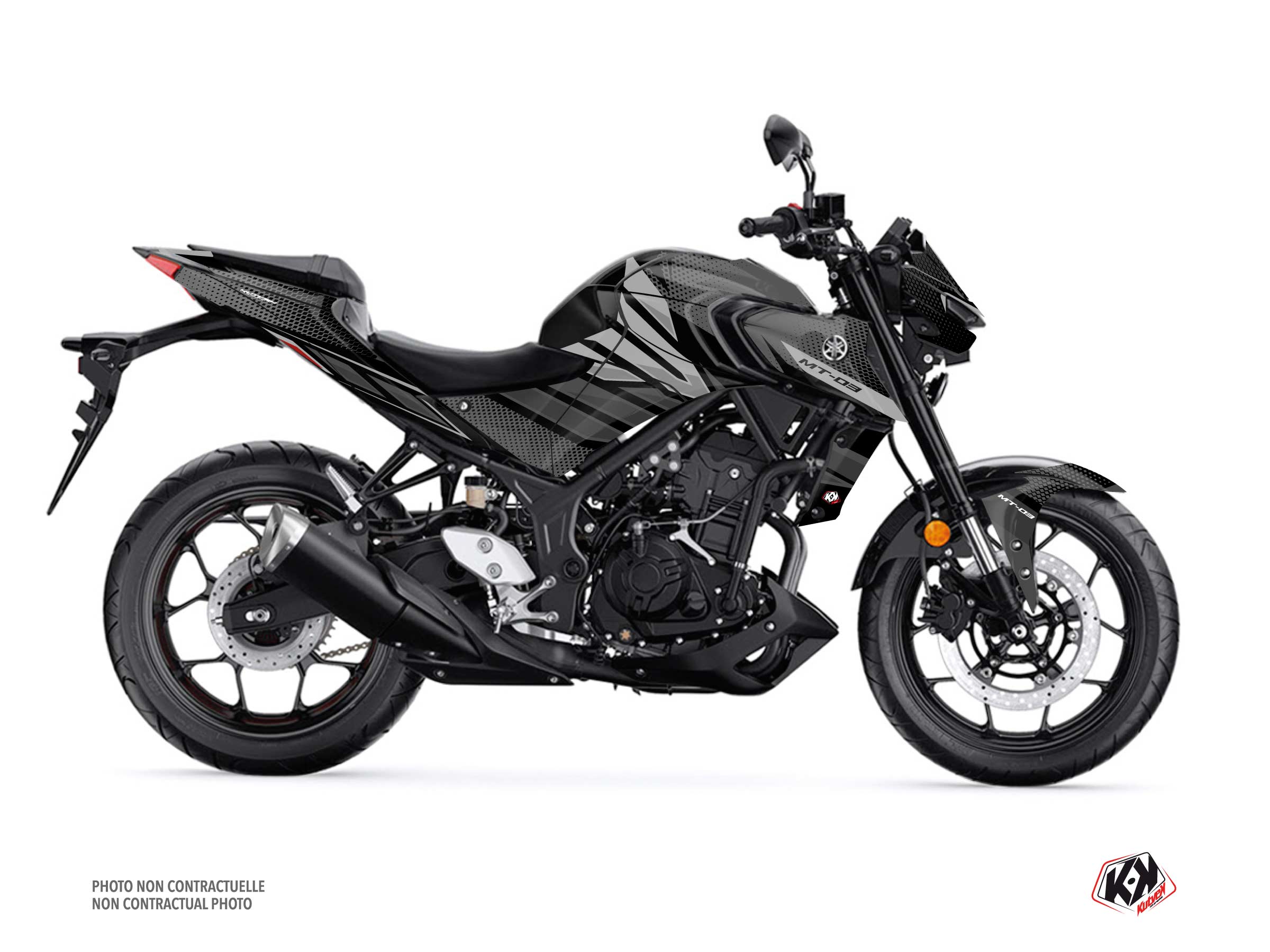 Kit Déco Moto Mantis Yamaha MT 03 Noir