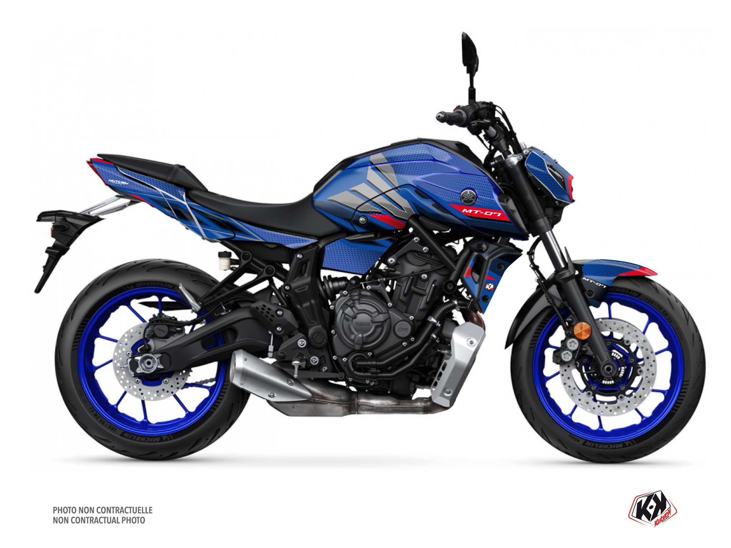 Kit Déco Moto Mantis Yamaha MT 07 Bleu