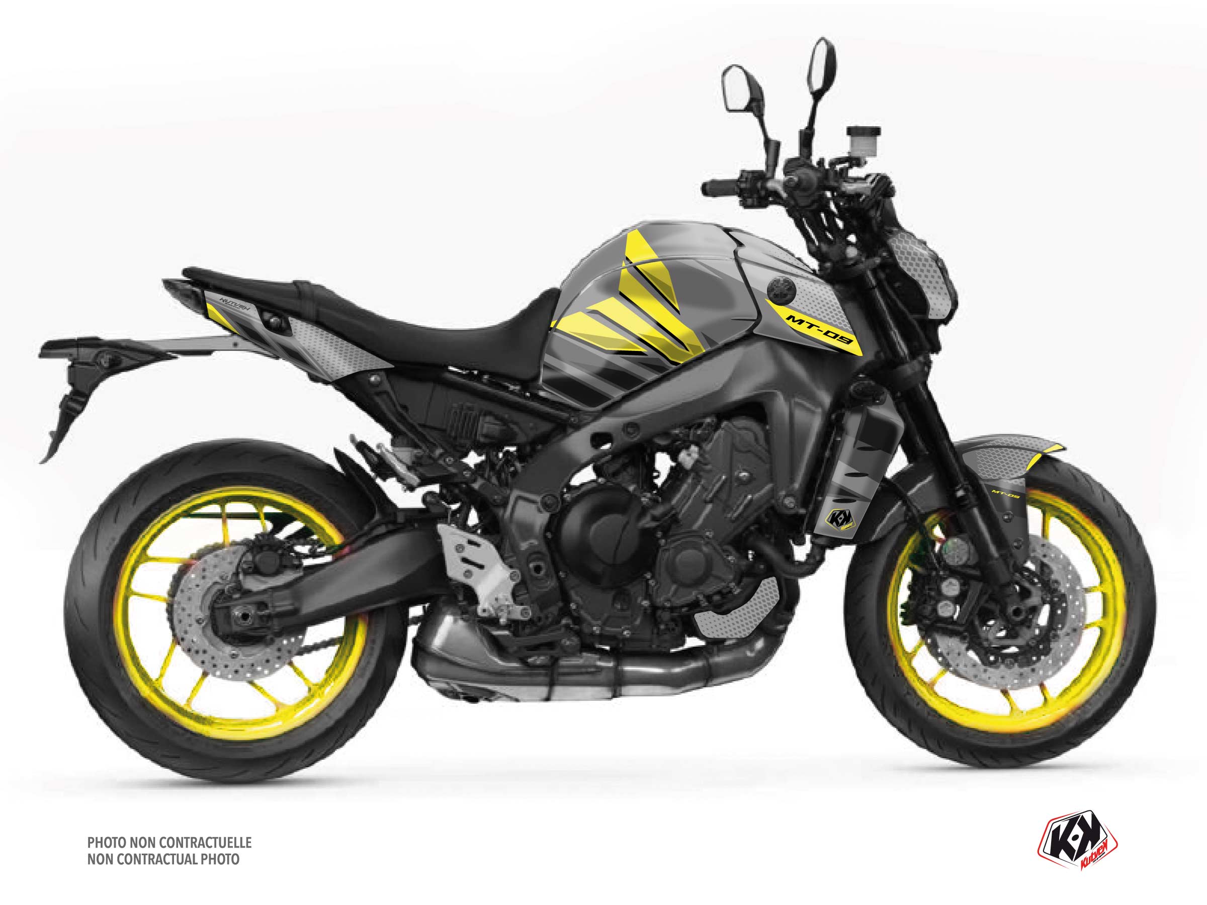 Yamaha MT 09 Street Bike Mantis Graphic Kit Yellow