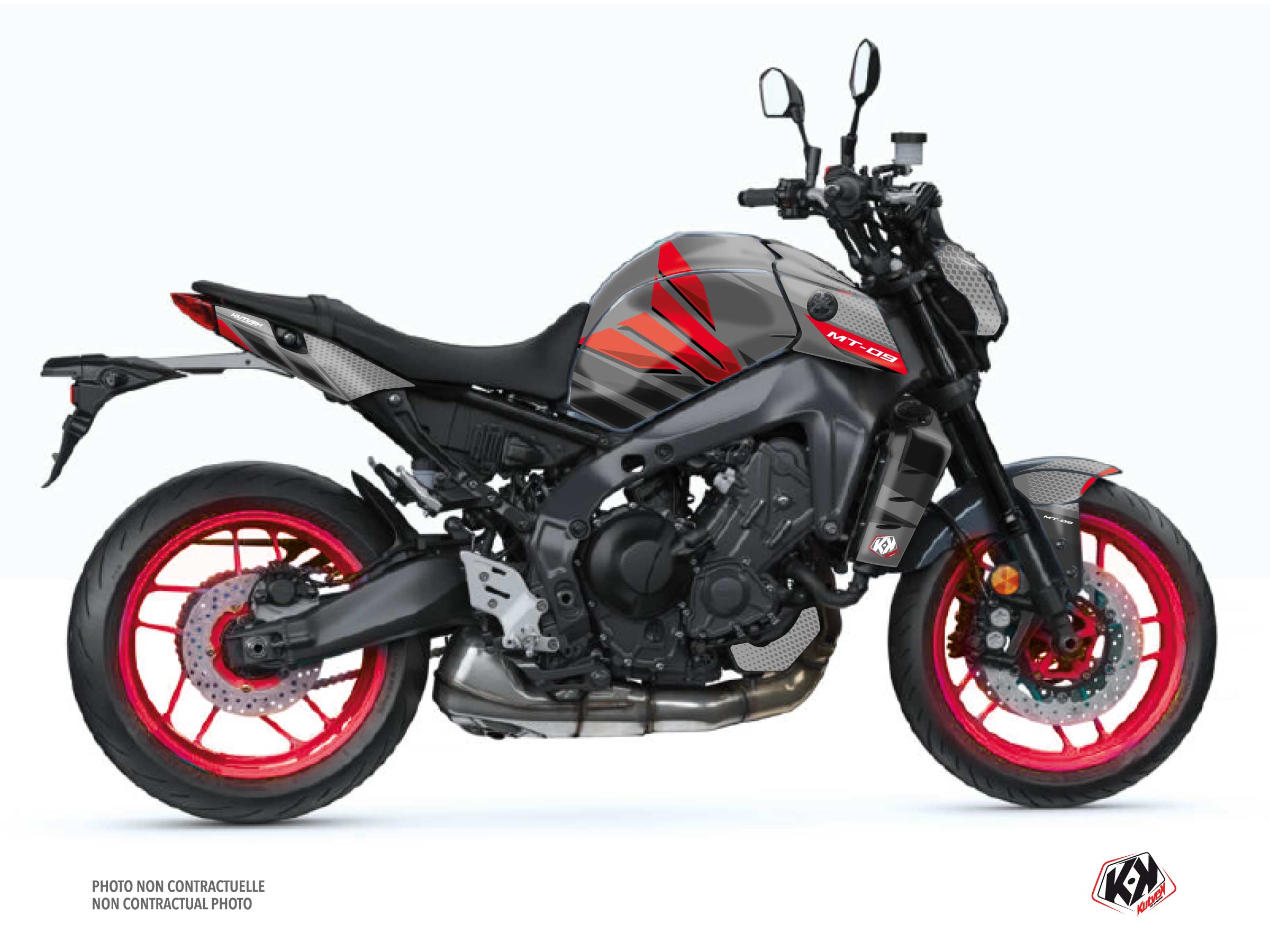 Kit Déco Moto Mantis Yamaha MT 09 Rouge