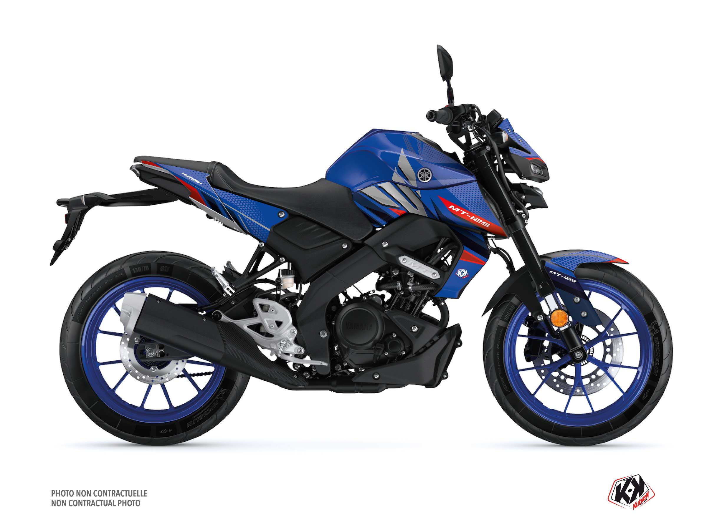 Yamaha MT 125 Street Bike Mantis Graphic Kit Blue