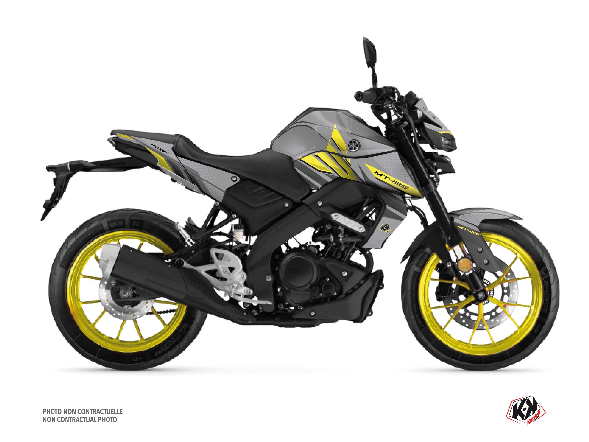 Yamaha MT 125 Street Bike Mantis Graphic Kit Yellow