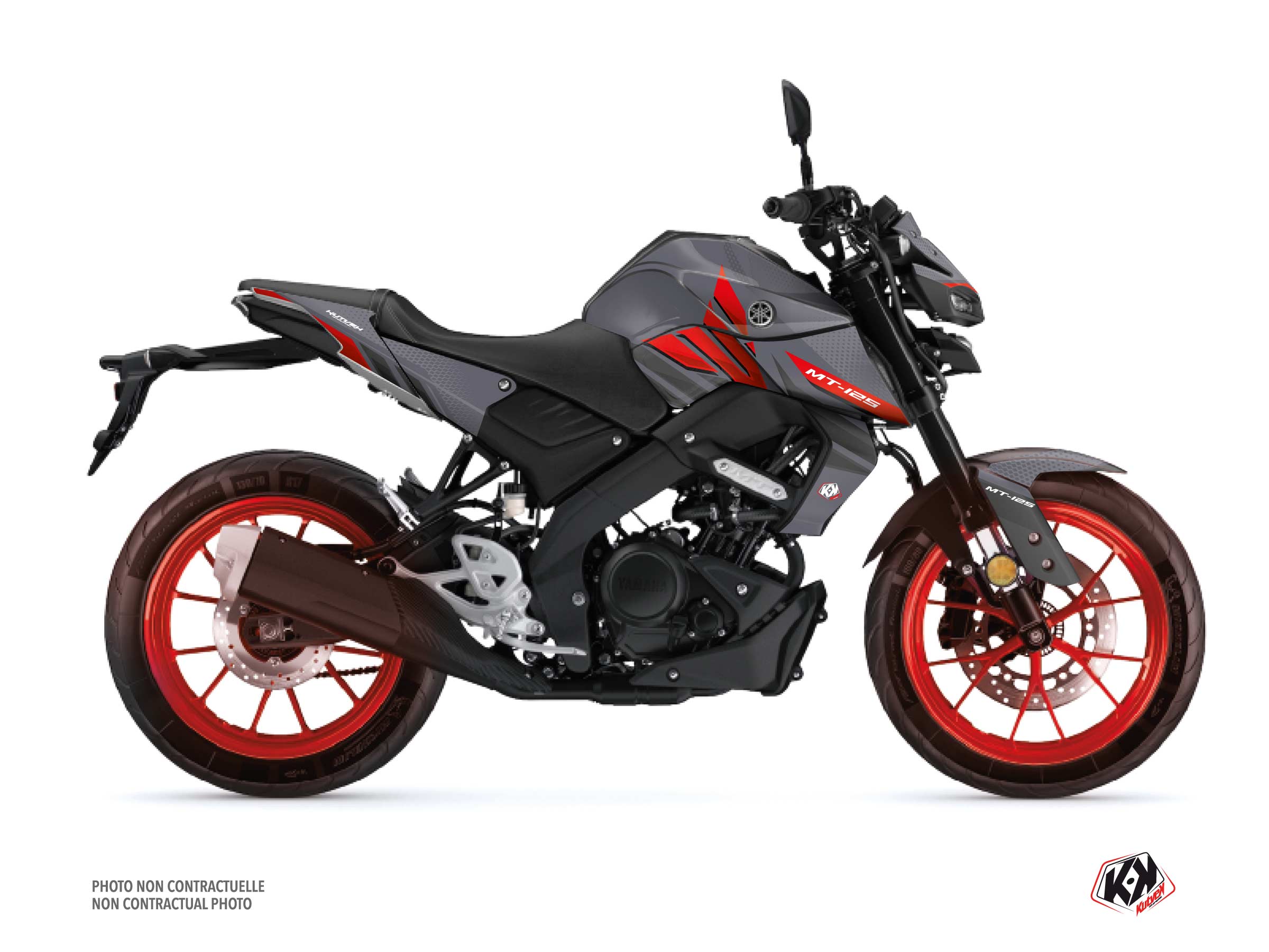 Yamaha MT 125 Street Bike Mantis Graphic Kit Red