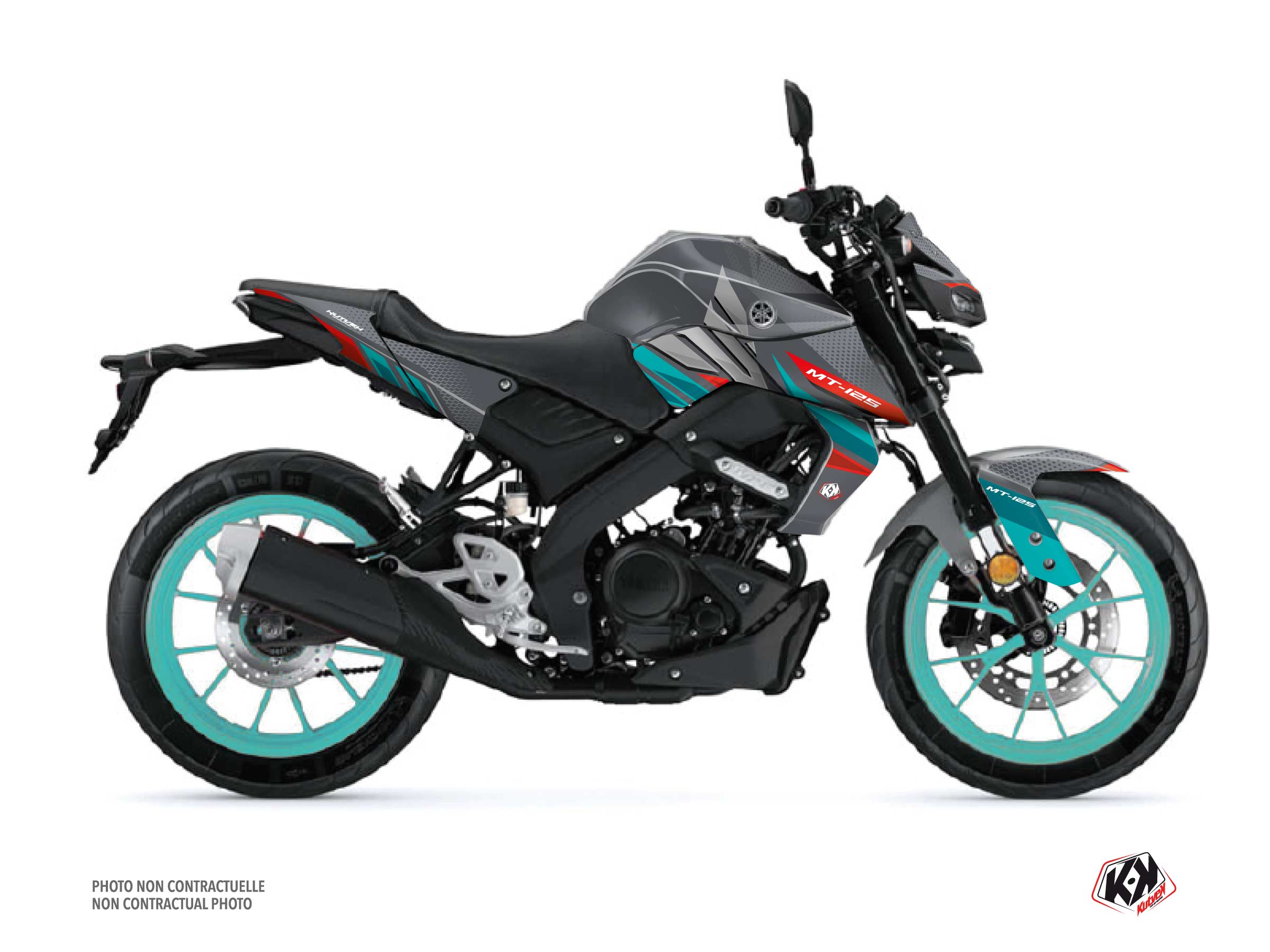 Kit Déco Moto Mantis Yamaha MT 125 Turquoise