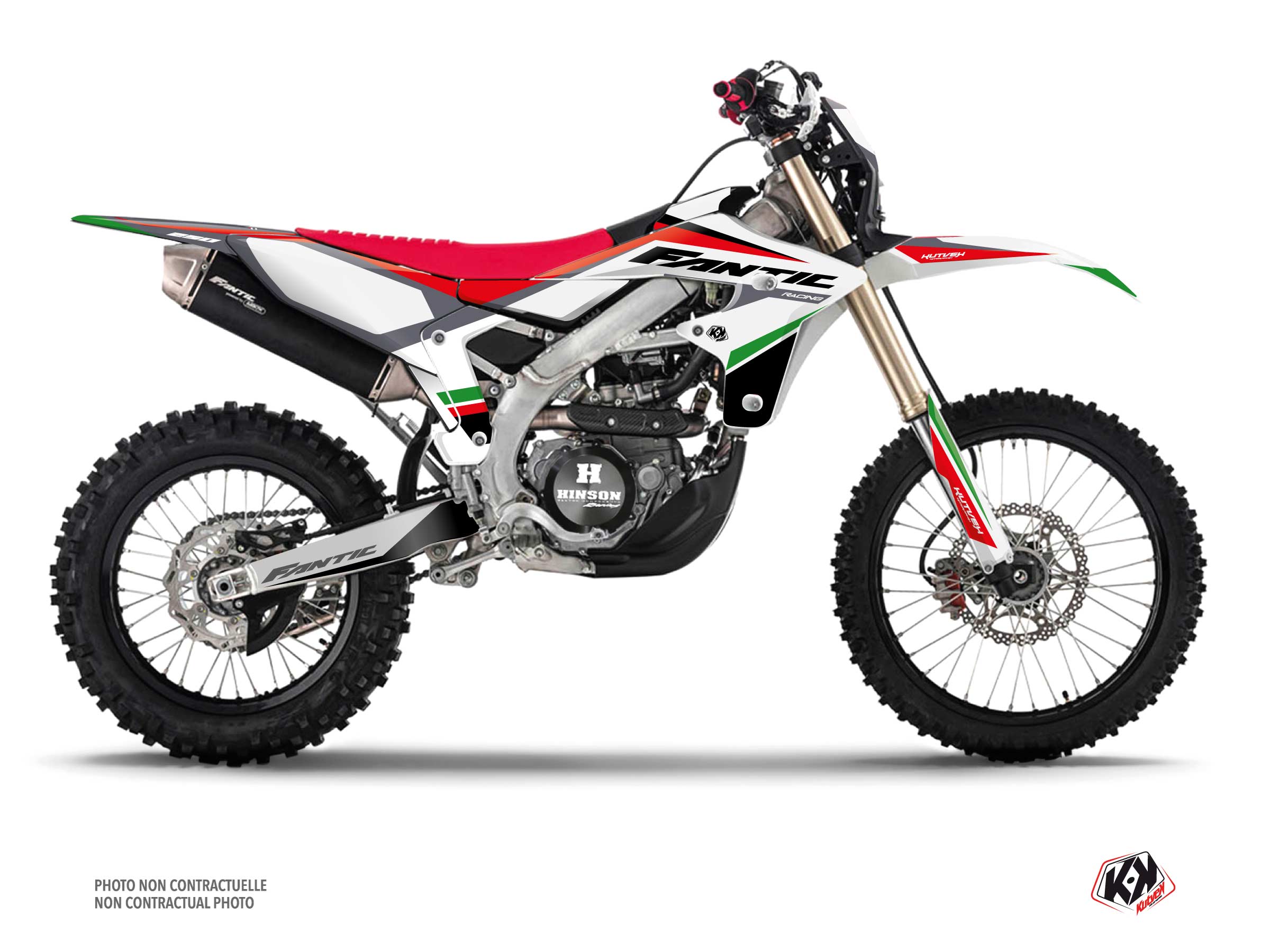 Fantic Xef 250 Dirt Bike Mantova Graphic Kit Green