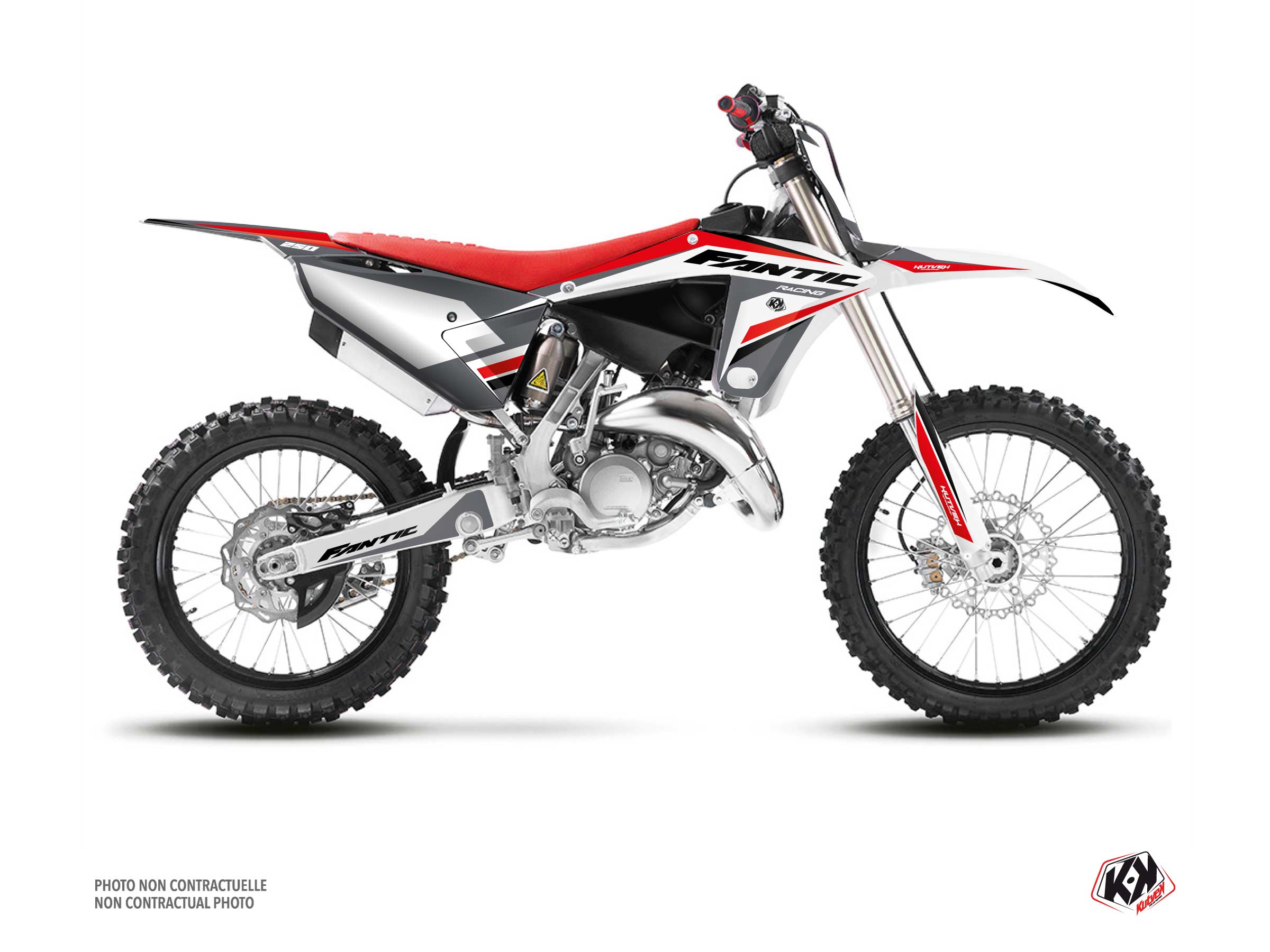 Fantic 250 XX Dirt Bike Mantova Graphic Kit Black