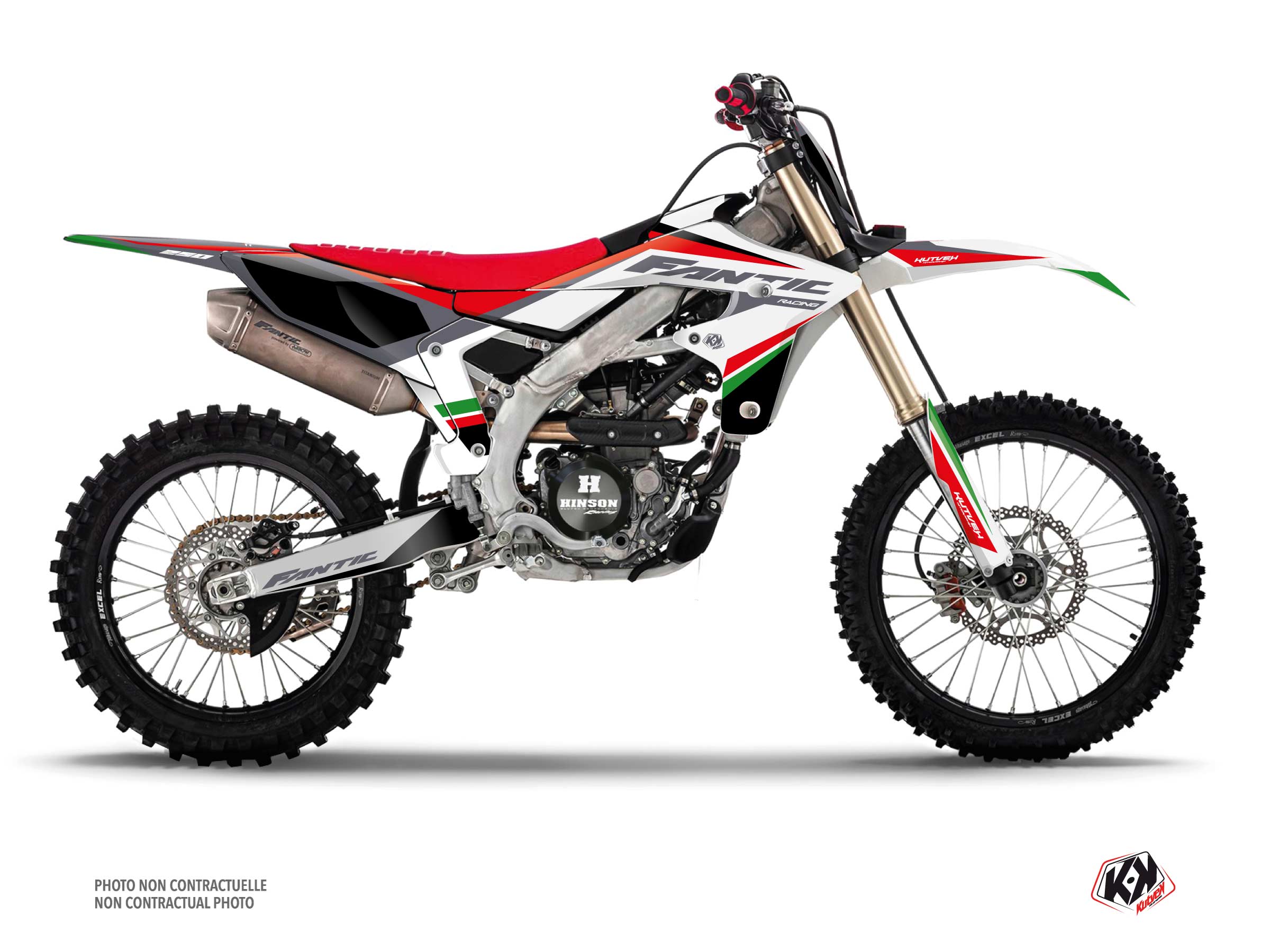 Fantic Xx 250 F Dirt Bike Mantova Graphic Kit Green