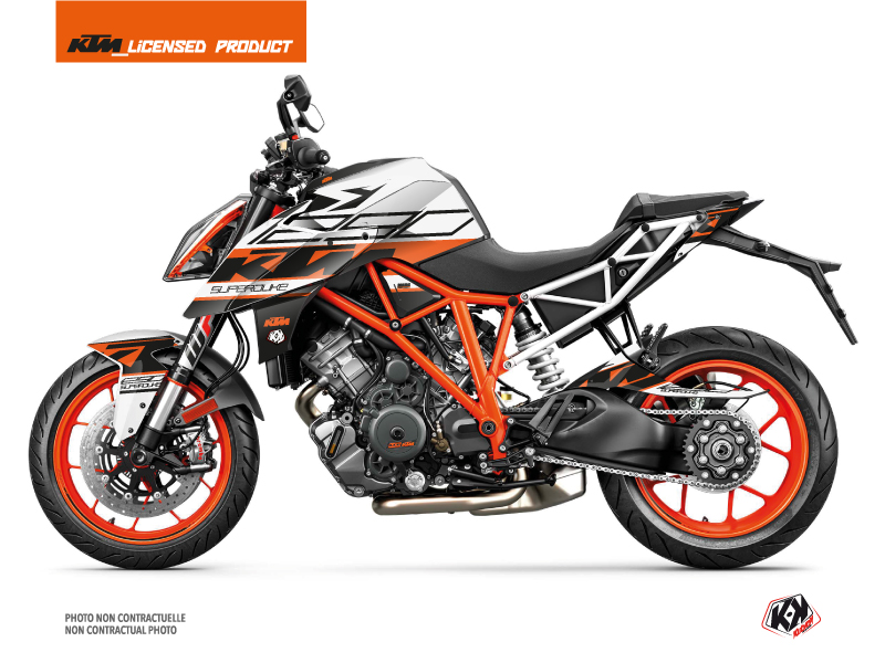 KTM Super Duke 1290 Street Bike Mass Graphic Kit Orange