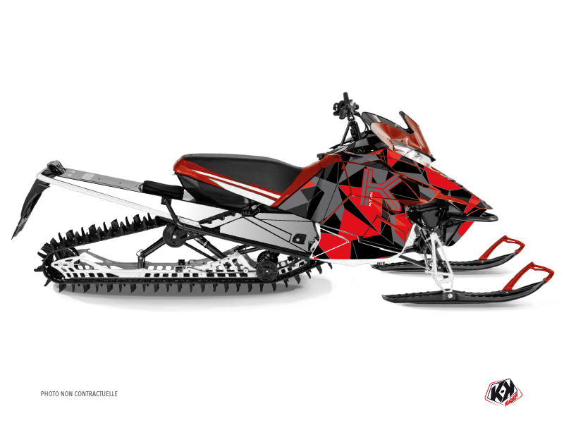 Yamaha SR Viper Snowmobile Metrik Graphic Kit Red Grey