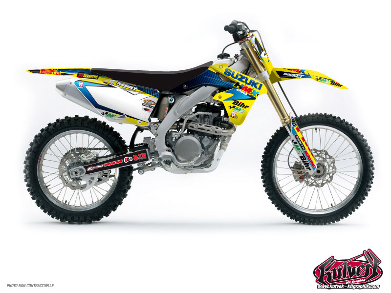 Suzuki 450 RMZ Dirt Bike Replica Team Pichon Graphic Kit 2013