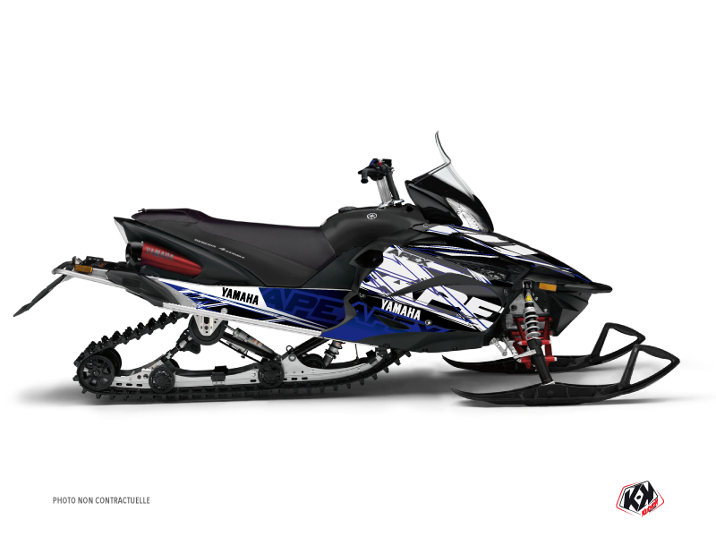 Yamaha Apex Snowmobile Mission Graphic Kit Blue